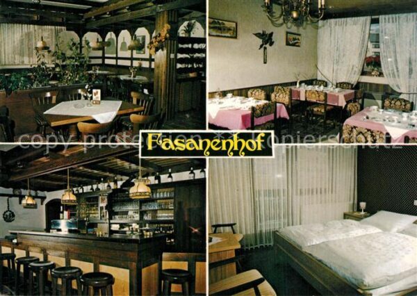 Datterode Gaststätte Pension Fasanenhof Bar Zimme