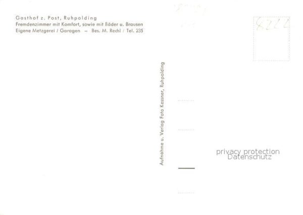 Ruhpolding Gasthof zur Post Speisessal Brunnen – Bild 2