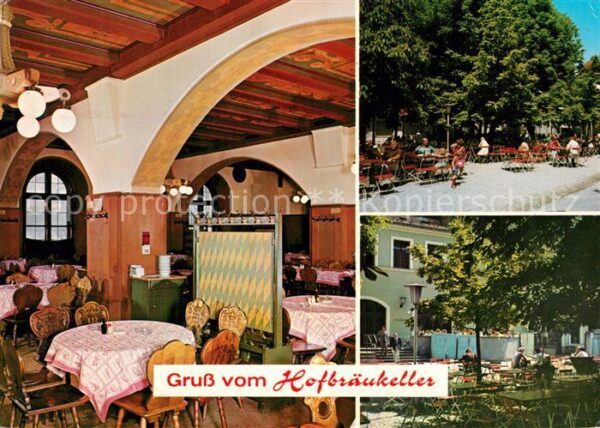 Muenchen Grossgaststätte Hofbräukeller Freiterra