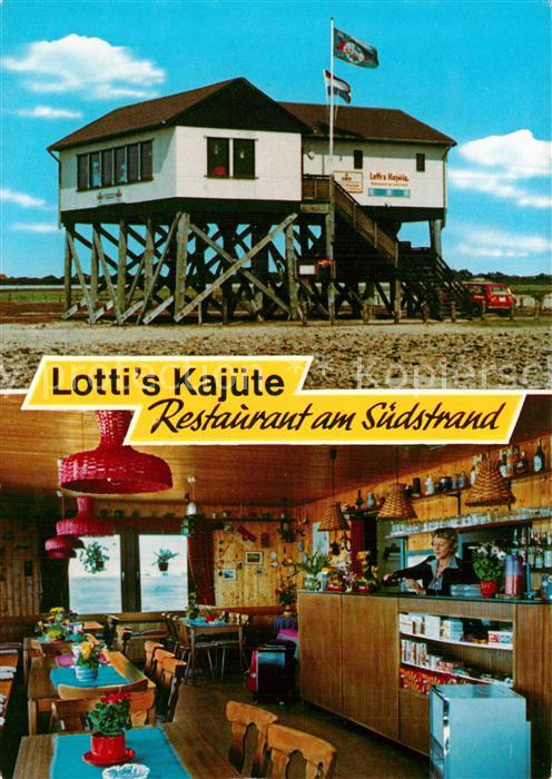 St Peter-Ording Lottis Kajüte Restaurant am Südstrand
