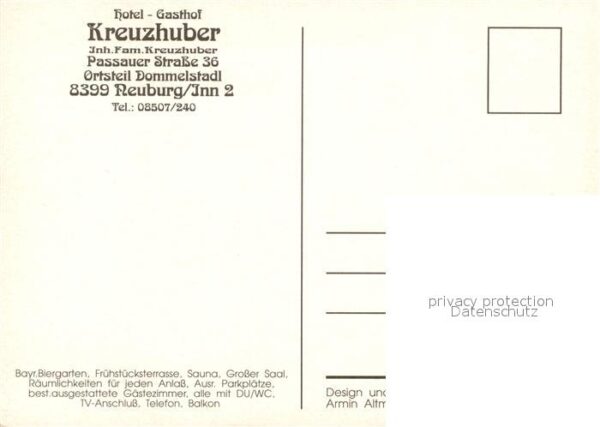 Neuburg Inn Hotel Gasthof Kreuzhuber Gasträume Zimm – Bild 2