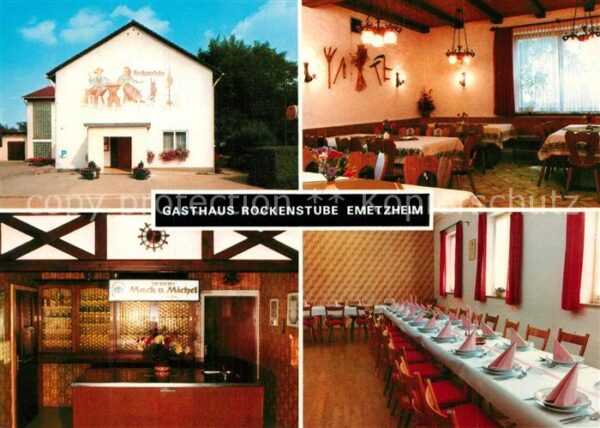Emetzheim Gasthaus zur Rockenstube Theke Gasträum