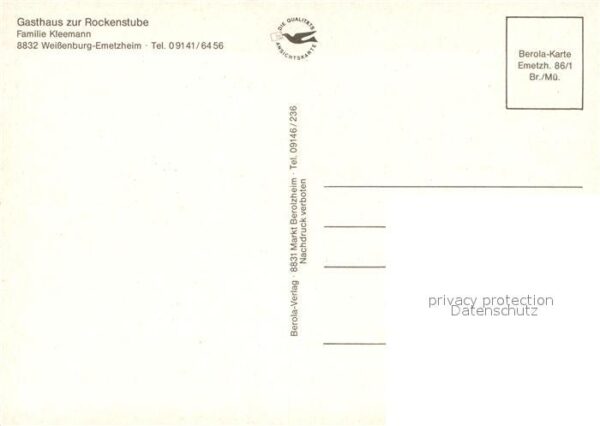 Emetzheim Gasthaus zur Rockenstube Theke Gasträum – Bild 2