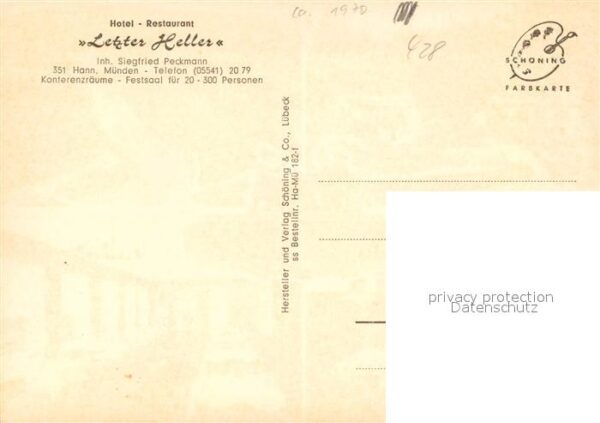 Hann. Muenden Hotel Restaurant Letzter Heller Gaststu – Bild 2