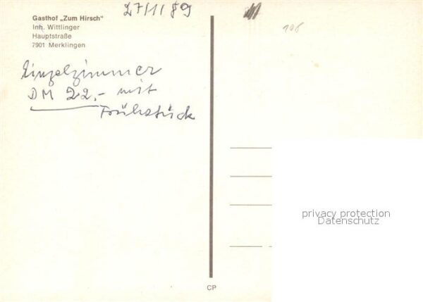 Merklingen Gasthof Zum Hirsch Gaststube – Bild 2