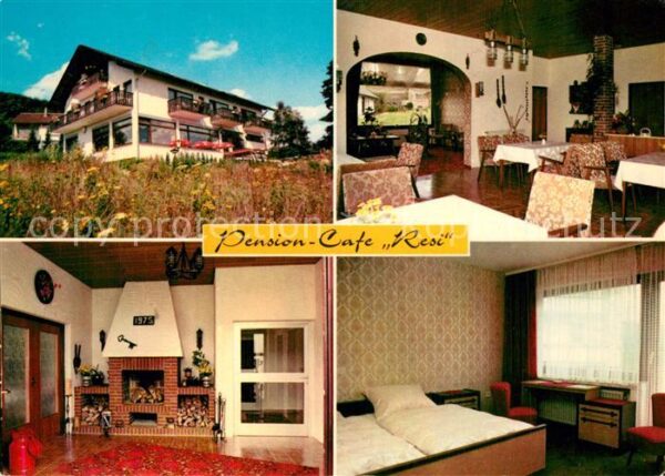 Beverungen Pension Cafe Resi Gaststube Kaminzimmer