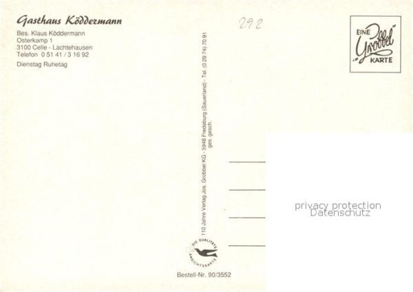 Lachtehausen Gasthaus Köddermann Gaststube Zimmer – Bild 2