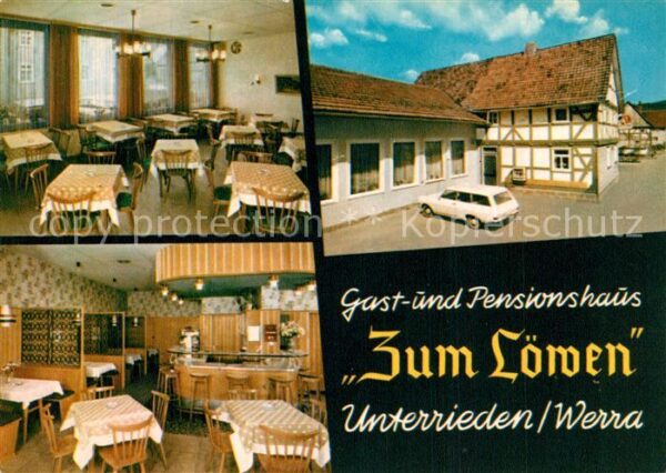 Unterrieden Witzenhausen Gastund Pensionshaus Zum Löwen Gasträum