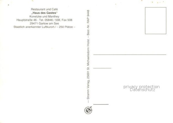 Gartow Elbe Restaurant Cafe Haus des Gastes – Bild 2
