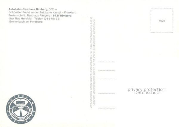 Rimberg Bad Hersfeld Autobahn Rasthaus Rimberg Gasträume Zim – Bild 2