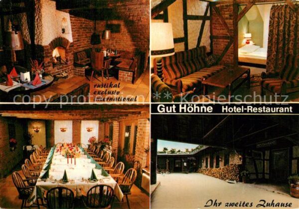 Mettmann Gut Höhne Hotel Restaurant Gasträume Ka