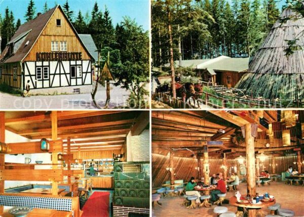 Sosa Erzgebirge Konsum Gaststätte Köhlerhütte und Meile