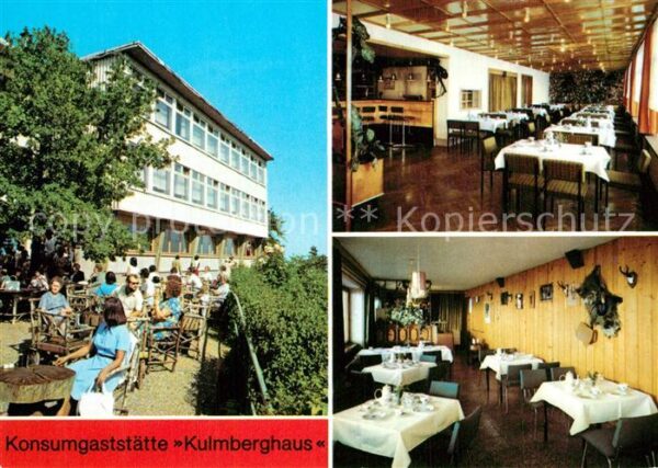 Saalfeld Saale Konsum Gaststätte Kulmberghaus Gnomenba