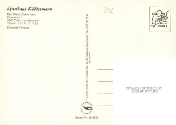 Lachtehausen Gasthaus Köddermann Gaststube Zimmer – Bild 2