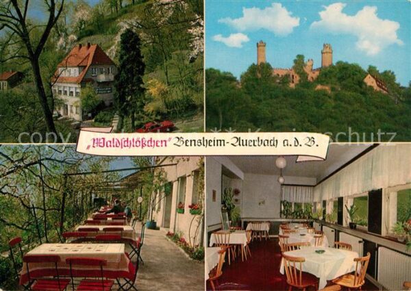 Auerbach Bergstrasse Waldschlösschen Cafe Restaurant Terrass