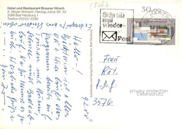 Bad Harzburg Hotel Brauner Hirsch Restaurant Zimmer – Bild 2