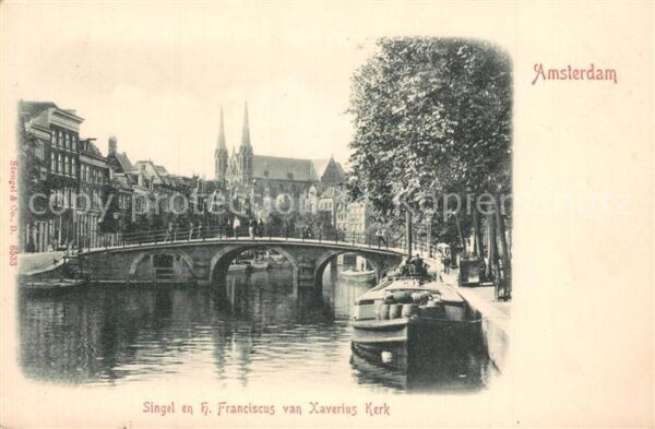 Amsterdam Niederlande Singel en H. Franciscus van Xaverius Ke