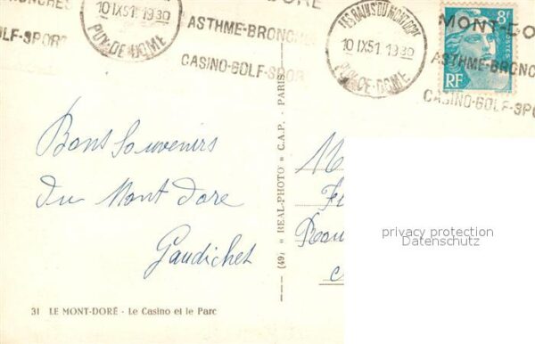 Le Mont-Dore Puy de Dome Casino et le parc – Bild 2