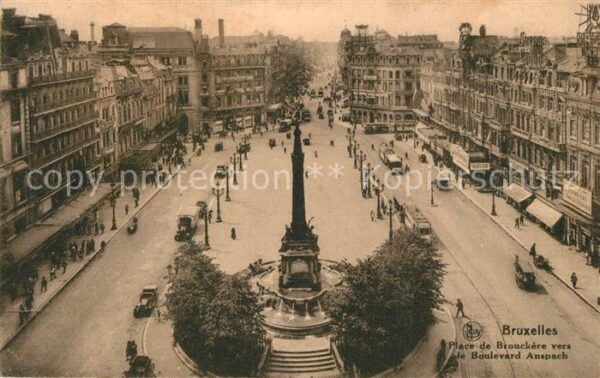 Bruxelles Bruessel Place de Brouckère vers le Boulevard An