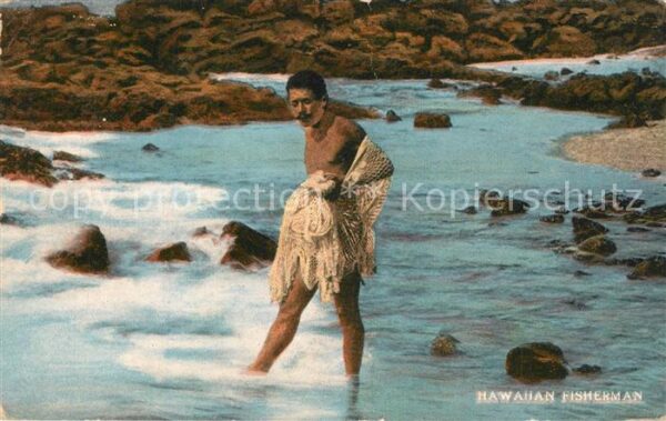 Hawaii US-State Hawaiian Fisherman