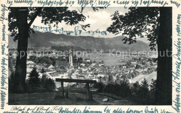 Bad Toelz Panorama Blick ins Tal Ruhebank Kupfert