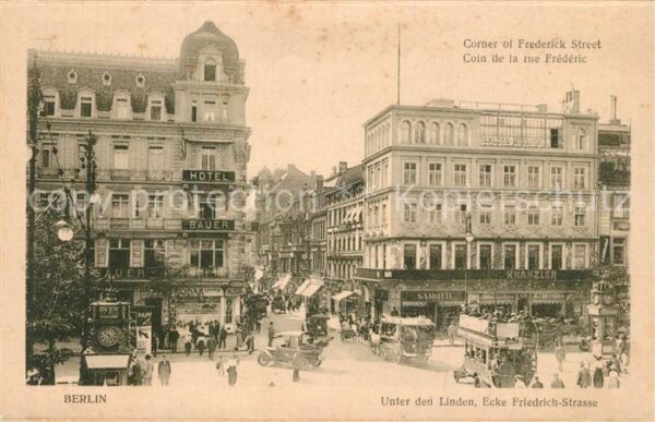 Berlin Unter den Linden Ecke Friedrichstrasse