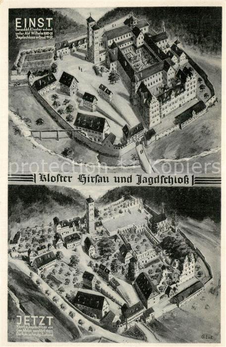 Hirsau Kloster und Jagdschloss einst und jetzt