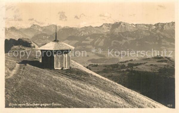 Immenstadt Allgaeu Panorama Blick vom Stuiben gegen Osten