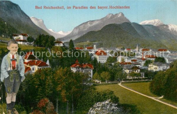 Bad Reichenhall Stadtbild mit Alpenpanorama Kleiner Jun