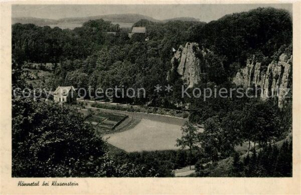 Hemer Panorama Hönnetal Burg Klusenstein Fels