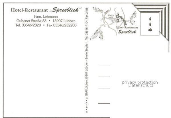 Luebben Spreewald Restaurant Hotel Spreeblick Fremdenzimm – Bild 2