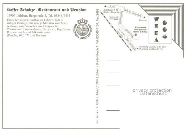 Luebben Spreewald Kaffee Schultze Restaurant und Pension – Bild 2
