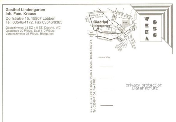 Luebben Spreewald Gasthof Lindengarten Gartenterrasse – Bild 2