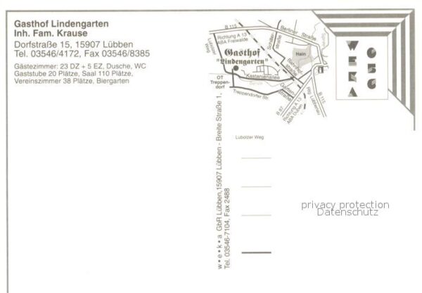Luebben Spreewald Gasthof Lindengarten Gartenrestaurant – Bild 2