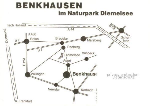 Benkhausen Panorama Naturpark Diemelsee Landkarte – Bild 2