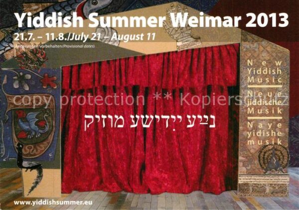 Weimar Thueringen Yiddish Summer Neue jiddische Musik Kon