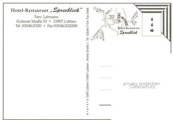 Luebben Spreewald Restaurant Hotel Spreeblick Fremdenzimm – Bild 2