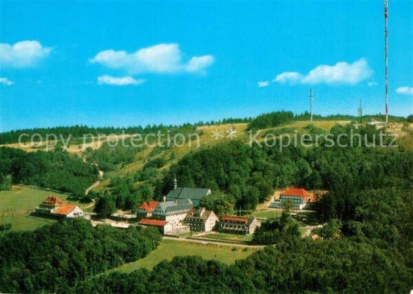Kreuzberg Rhoen Naturpark Rhön Sender Fliegeraufnahme