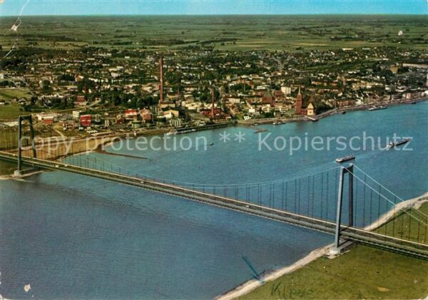 Emmerich Rhein Rheinbrücke Fliegeraufnahme