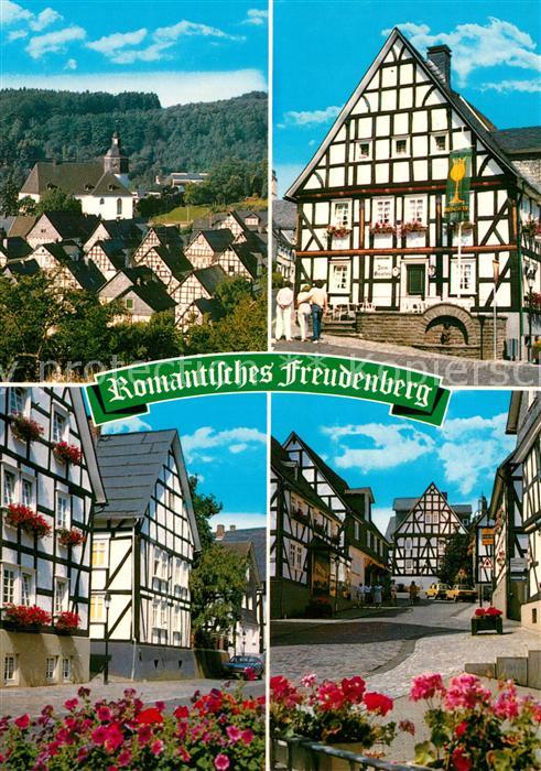 Freudenberg Westfalen Partien in der Altstadt Fachwerkhäuser