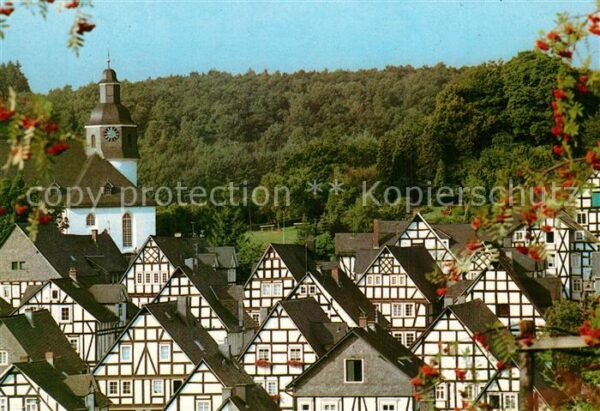 Freudenberg Westfalen Altstadt mit Kirche Fachwerkhäuser