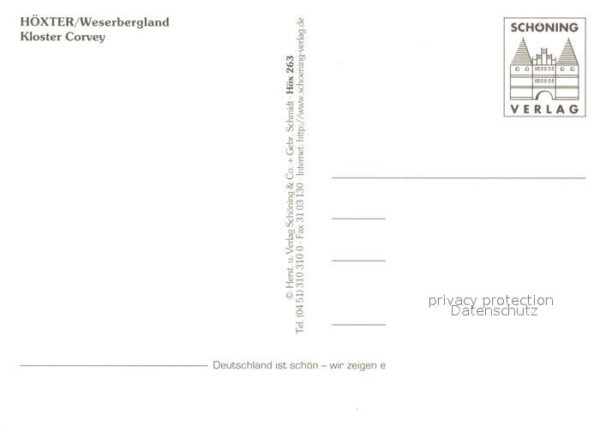 Hoexter Weser Kloster Corvey Fliegeraufnahme – Bild 2