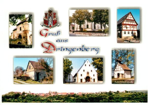 Dringenberg Burg Schöpfmühle Pfarrkirche Zehntscheu