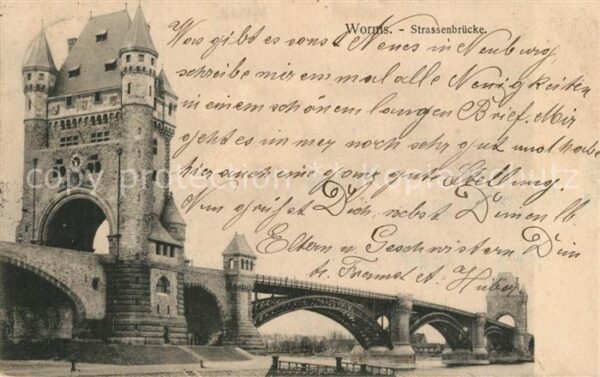 Worms Rhein Strassenbrücke