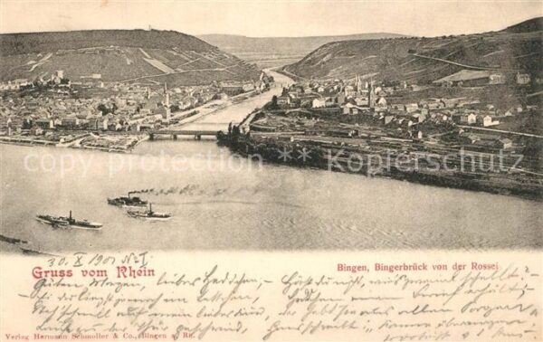 Bingen Rhein Bingerbrück von der Rossei
