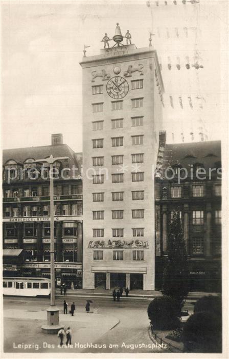 Leipzig Erstes Hochhaus am Augustusplatz