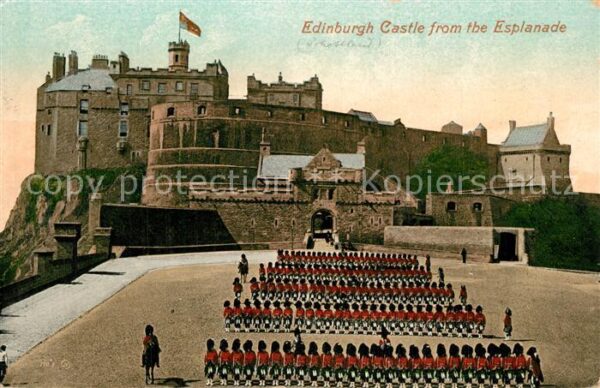Edinburgh Scotland Edinburgh Castle from the Esplanade