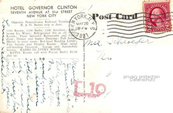 New York City Hotel Governor Clinton – Bild 2