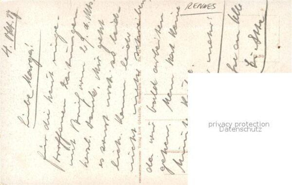 Militaria WK1 Zerstörte Kirche Winter 1915 Frankreich – Bild 2