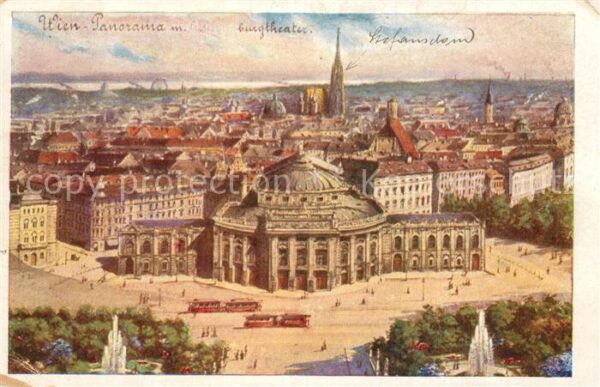 Wien Panorama mit Burgtheater